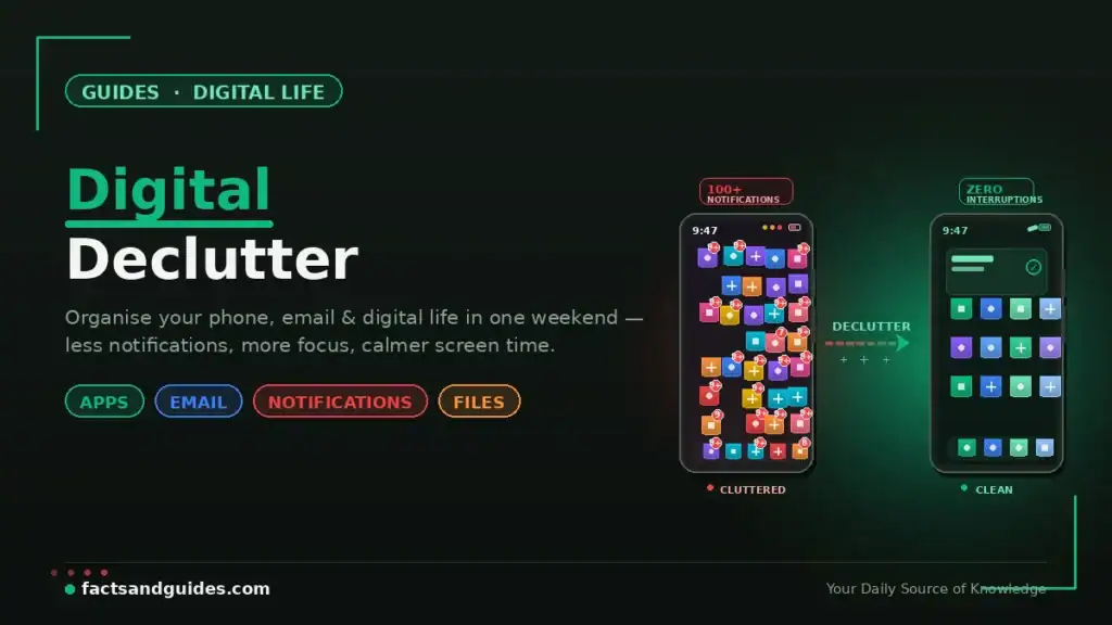 Digital Declutter: Organise Phone, Email & Digital Life in a Weekend (2026)