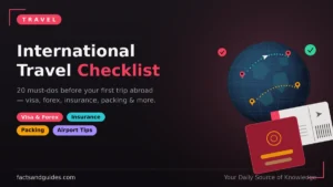 International Travel Checklist
